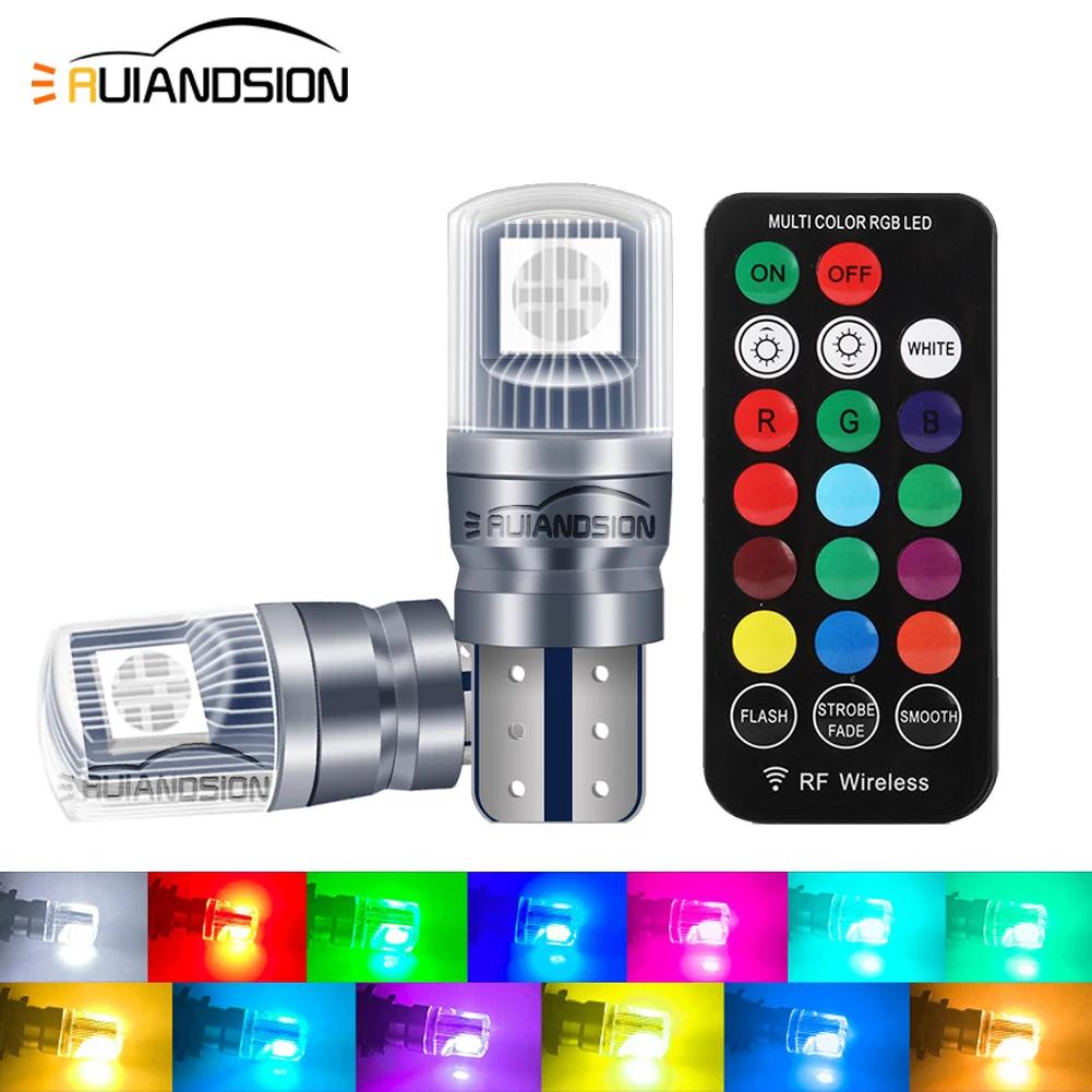 Ruiandsion  RGB T10 W5W LED 194 168 5050 12V ڵ  , ڵ ڳ , RGB LED , 2 